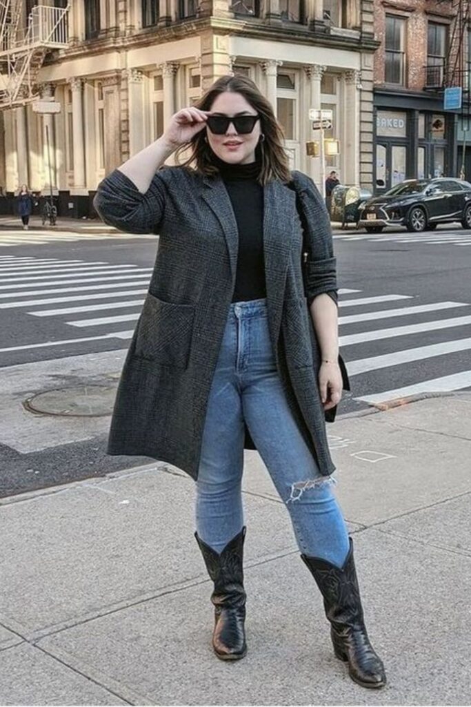 How to Style Cowboy Boots for Plus-Size Women 1