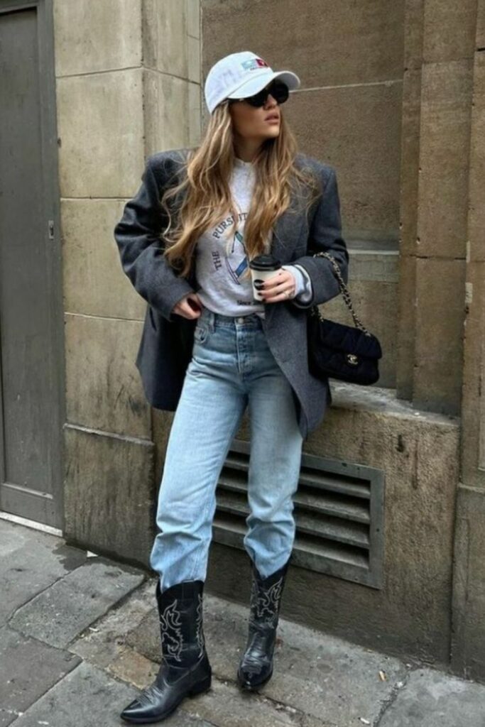 How to Style Cowboy Boots for Work 2