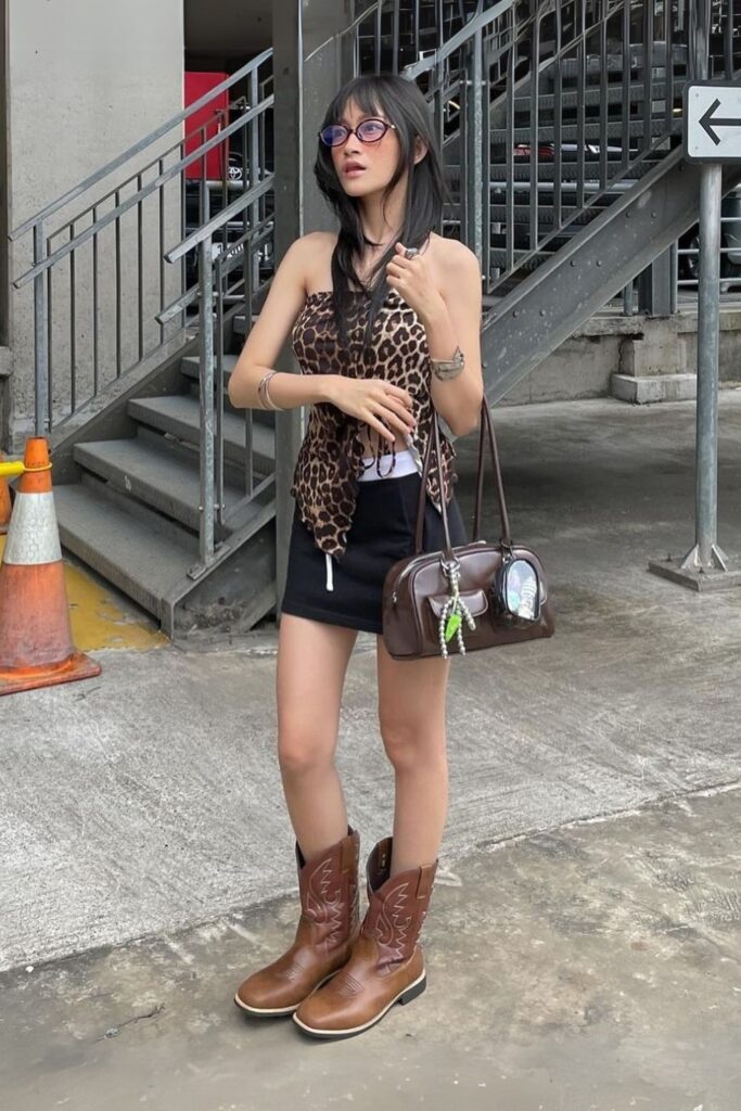 How to Style Mini Cowboy Boots 1