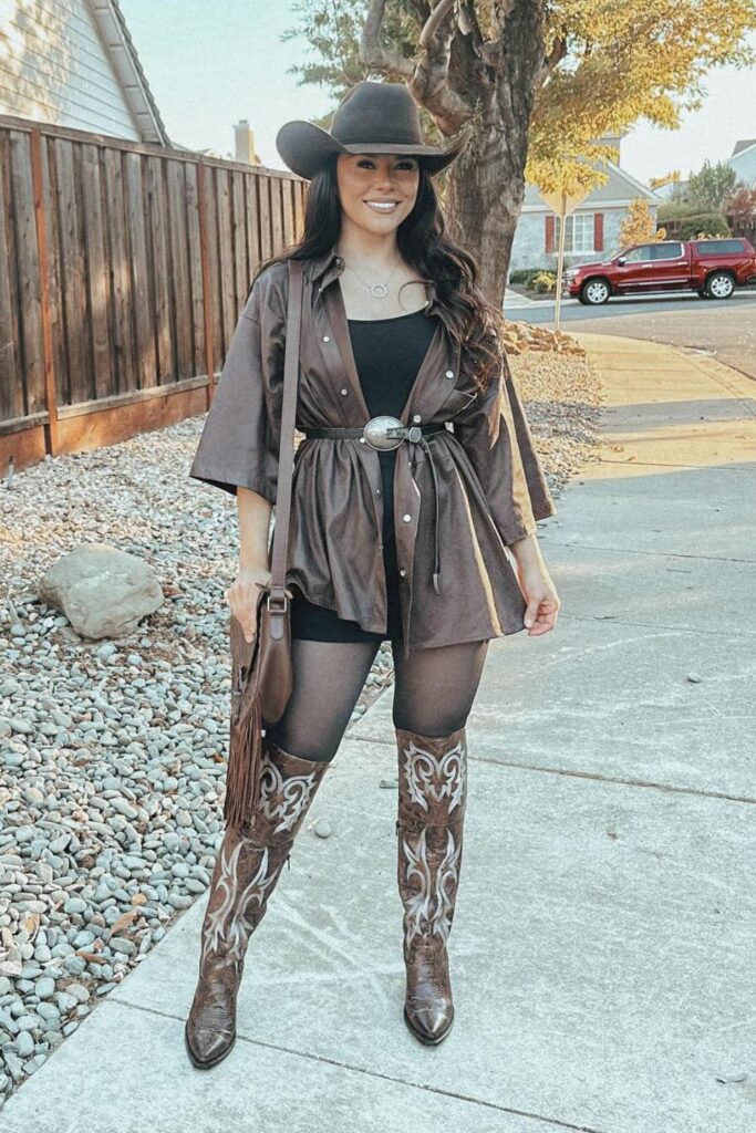 How to Style Over-the-Knee Cowboy Boots 1