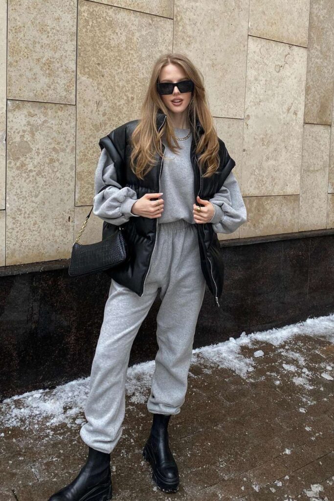 puffer vest outfit 2