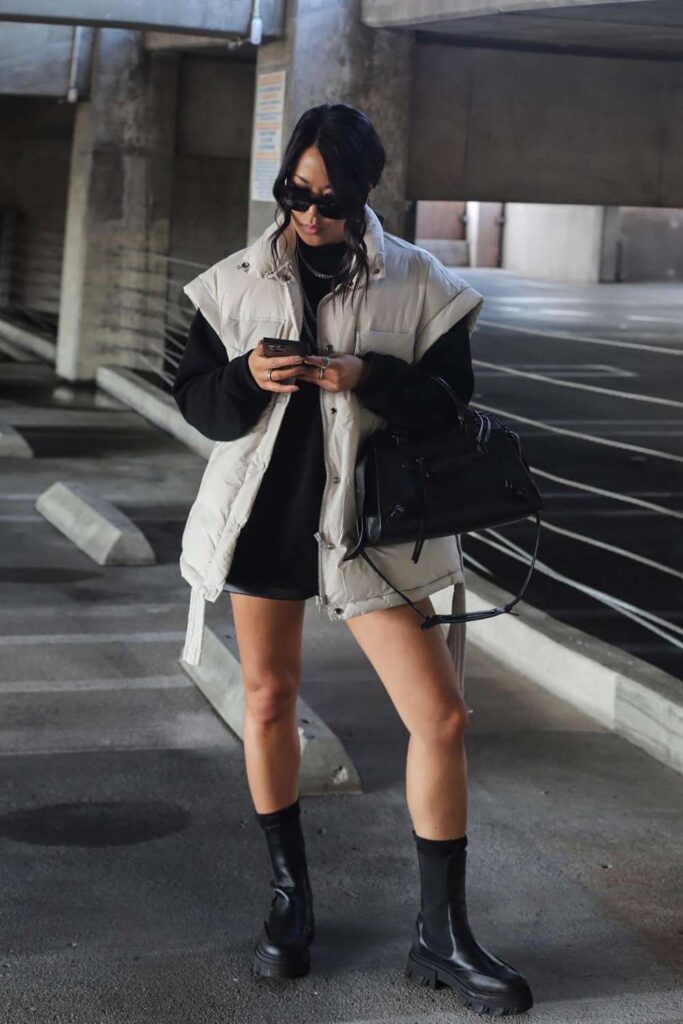 puffer vest outfit 20