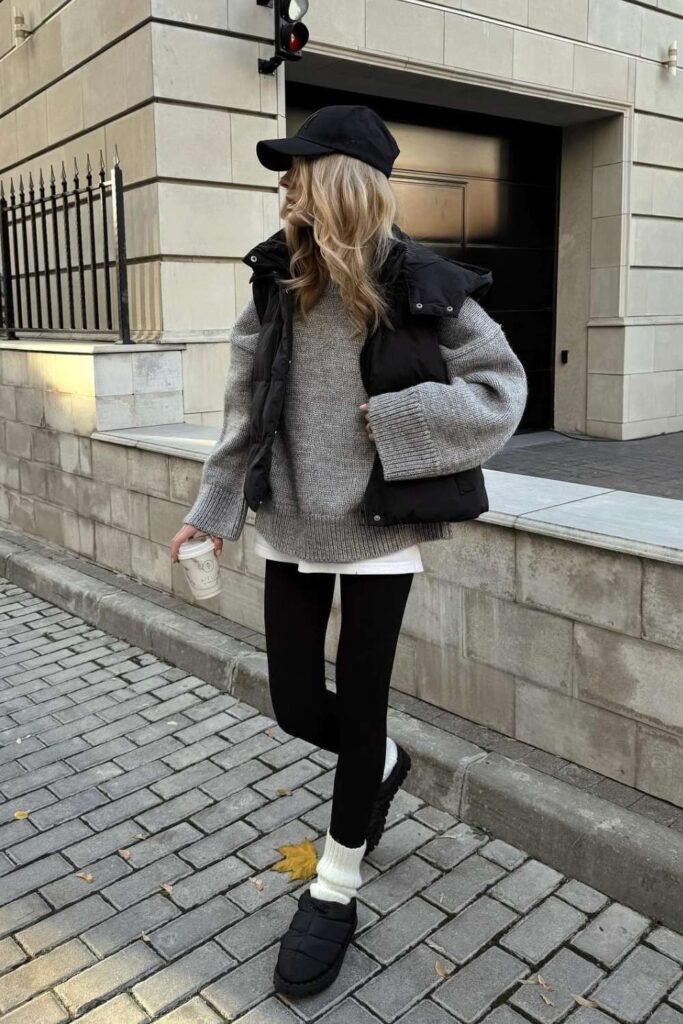puffer vest outfit 5