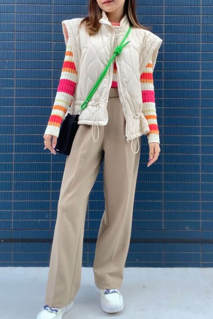 puffer vest outfit 9
